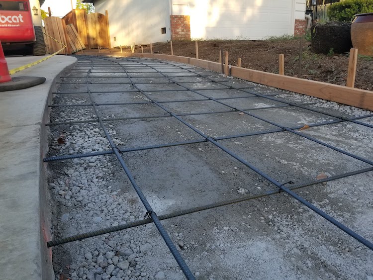 Driveway concrete