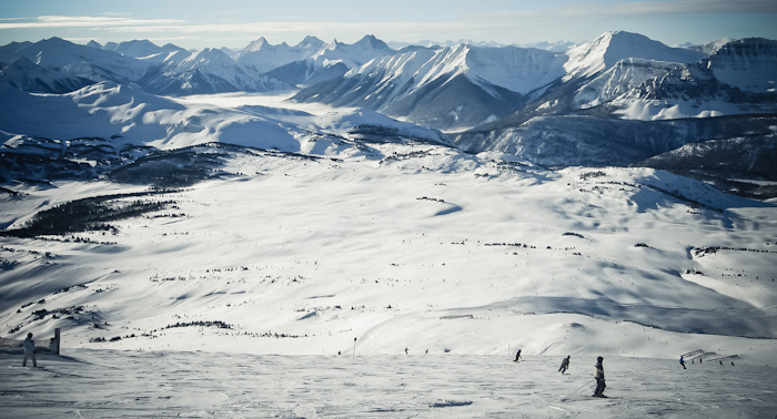 at the top of Sunshine Village